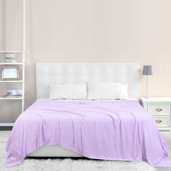 Bamboo Viscose Cooling Blanket All-Season Lightweight Blanket 79"x90" Lavender - Picture 2 of 6